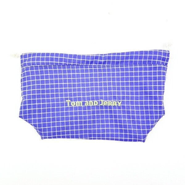 トムとジェリー バースデー巾着ポーチ(パープル) ランチ トムジェリ