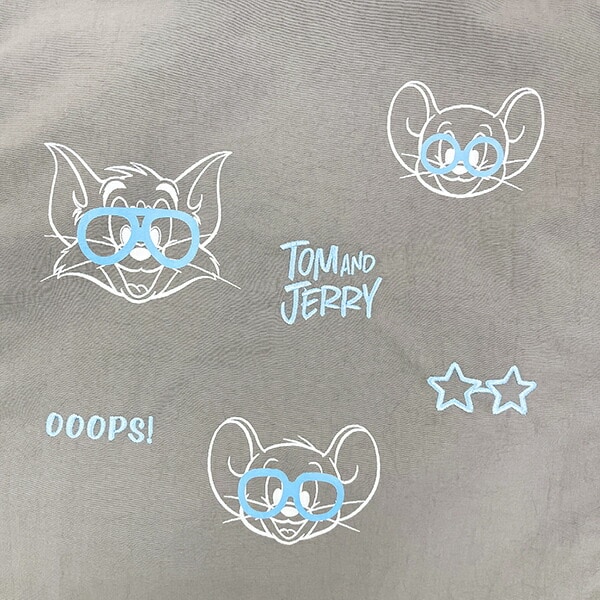 トムとジェリー サングラストートバッグ (グレー)