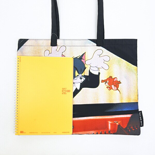 トムとジェリー Piano Concert トートバッグ ブラック トムジェリ