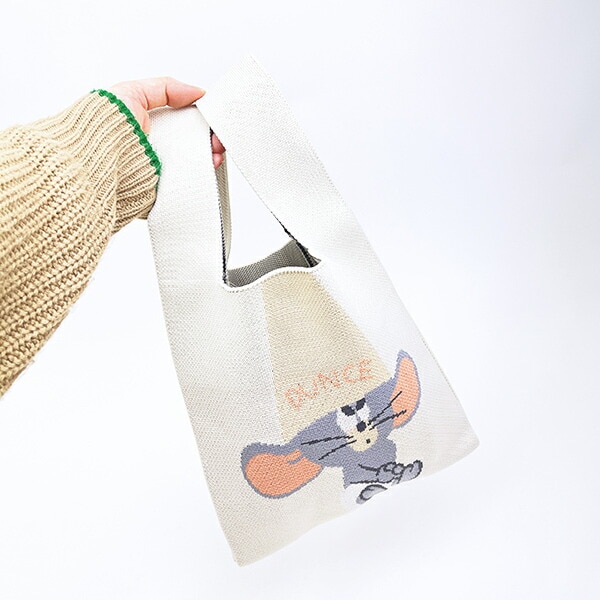 トムとジェリー タフィー チアフルニットマルシェバッグ トムジェリ