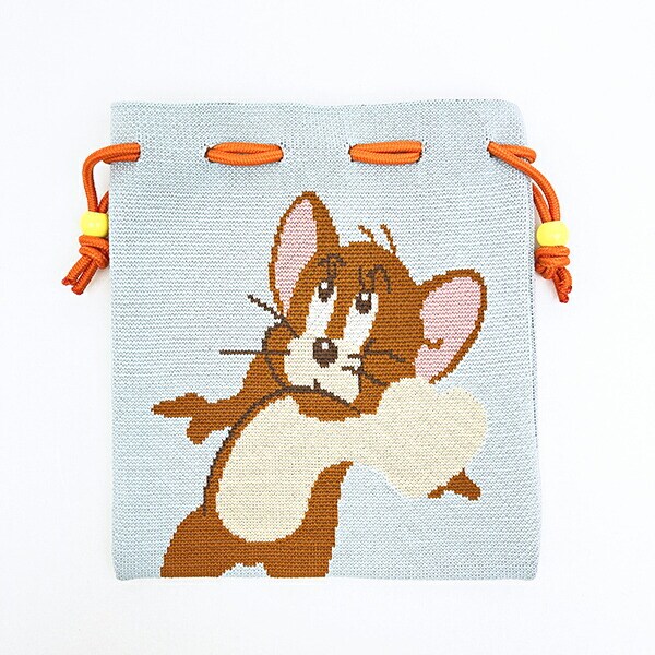 トムとジェリー ジェリー チアフルニット巾着 トムジェリ