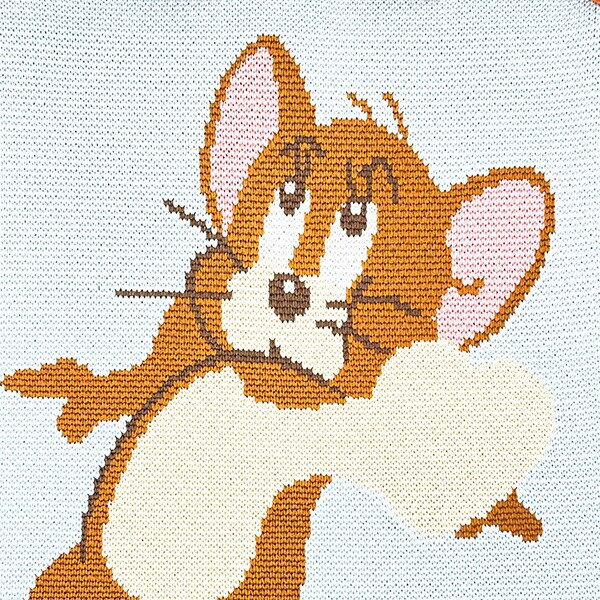 トムとジェリー ジェリー チアフルニット巾着 トムジェリ