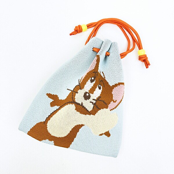 トムとジェリー ジェリー チアフルニット巾着 トムジェリ