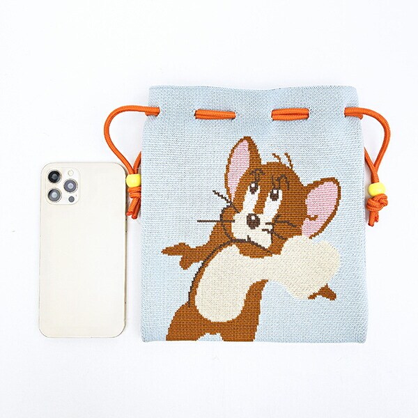 トムとジェリー ジェリー チアフルニット巾着 トムジェリ