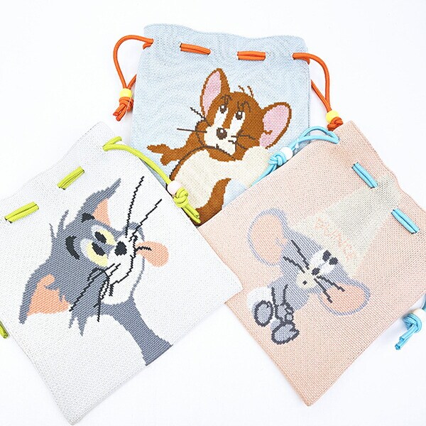 トムとジェリー ジェリー チアフルニット巾着 トムジェリ