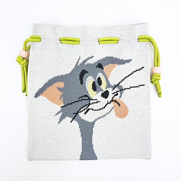 トムとジェリー トム チアフルニット巾着 トムジェリ