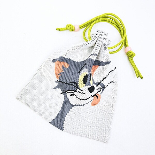 トムとジェリー トム チアフルニット巾着 トムジェリ