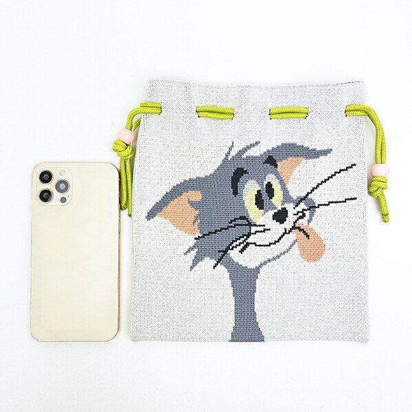 トムとジェリー トム チアフルニット巾着 トムジェリ