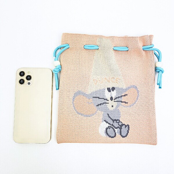 トムとジェリー タフィー チアフルニット巾着 トムジェリ