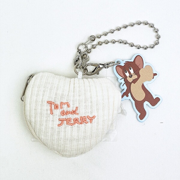 トムとジェリー ジェリー チアフルハートポーチチャーム キーホルダー トムジェリ