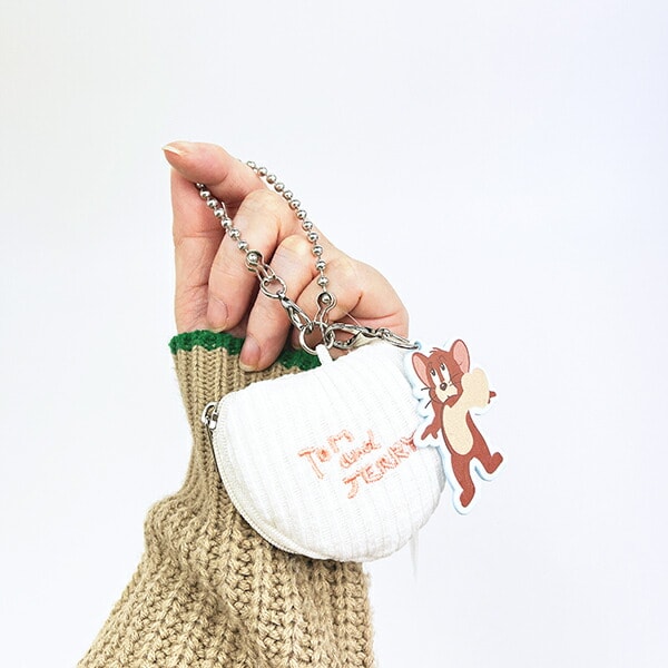 トムとジェリー ジェリー チアフルハートポーチチャーム キーホルダー トムジェリ