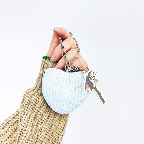 トムとジェリー トム チアフルハートポーチチャーム キーホルダー トムジェリ