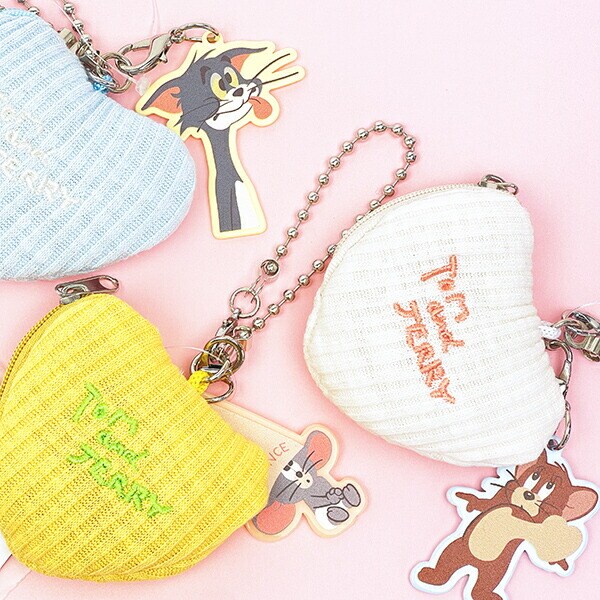 トムとジェリー タフィー チアフルハートポーチチャーム キーホルダー トムジェリ