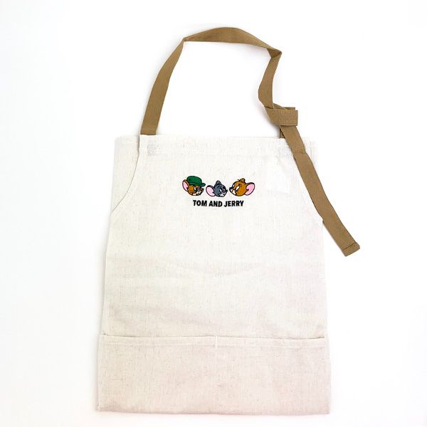 トムとジェリー タイニークラブ エプロン キッチン 料理 アイボリー