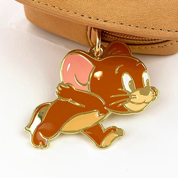 トムとジェリー アイスコーン ポーチ チャーム 小物入れ キーホルダー コインケース 化粧品入れ 学校 オフィス