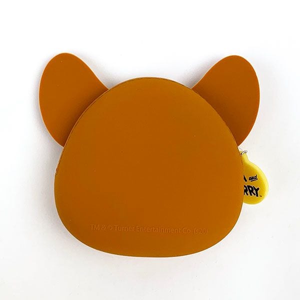 トムとジェリー フェイスダイカットシリコンポーチ BR ブラウン ジェリー メイクポーチ 小物入れ