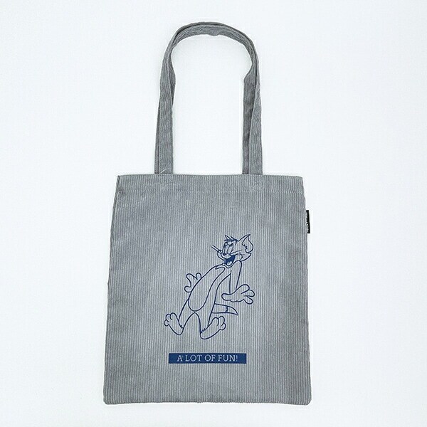 トムとジェリー (トム) フロッキー配色トートバッグ トムジェリ