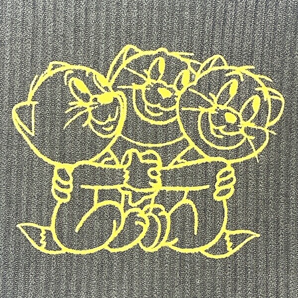 トムとジェリー (3匹の子猫) フロッキー配色フラットポーチ トムジェリ