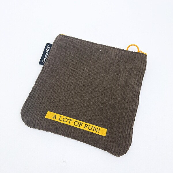 トムとジェリー (3匹の子猫) フロッキー配色フラットポーチ トムジェリ