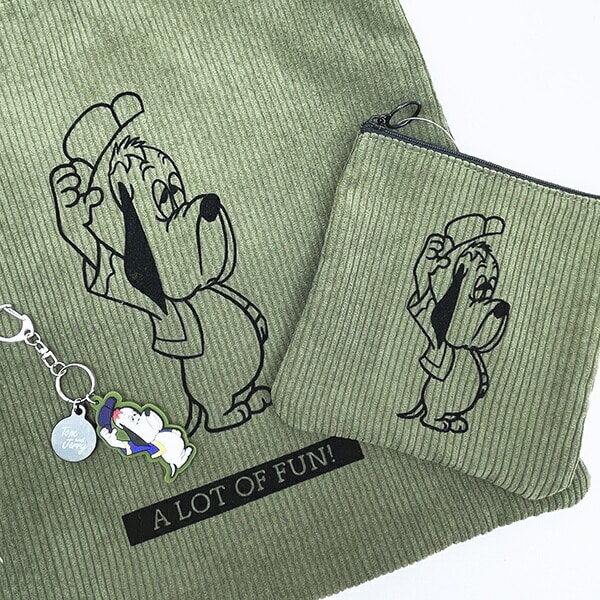 トムとジェリー (ドルーピー) フロッキー配色フラットポーチ トムジェリ