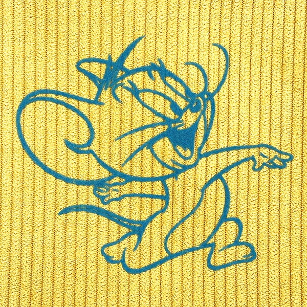 トムとジェリー (ジェリー) フロッキー配色フラットポーチ トムジェリ