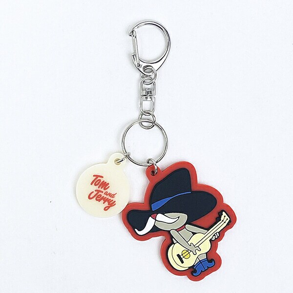 トムとジェリー (ペコスおじさん) 配色ラバーチャーム キーホルダー トムジェリ