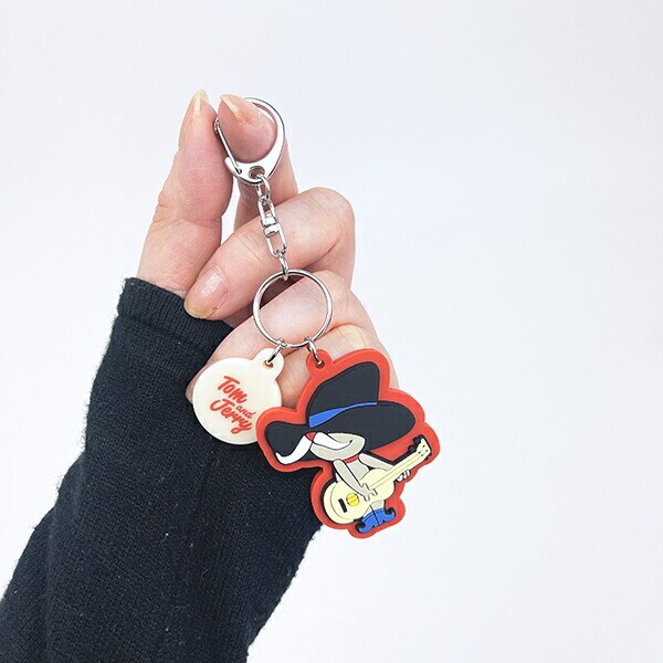 トムとジェリー (ペコスおじさん) 配色ラバーチャーム キーホルダー トムジェリ