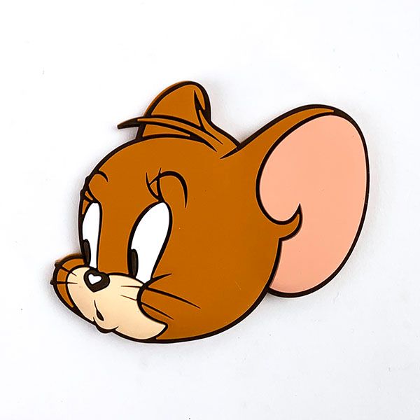 トムとジェリー タイニークラブ ラバーミラー BR ブラウン ジェリー メイク 手鏡