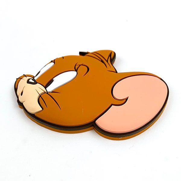 トムとジェリー タイニークラブ ラバーミラー BR ブラウン ジェリー メイク 手鏡