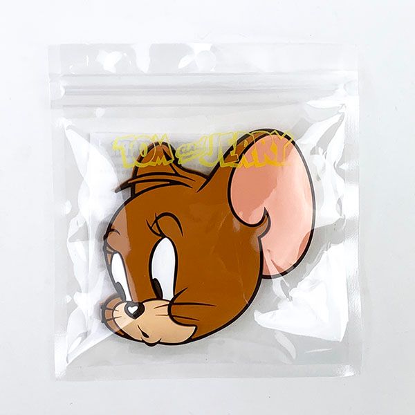 トムとジェリー タイニークラブ ラバーミラー BR ブラウン ジェリー メイク 手鏡