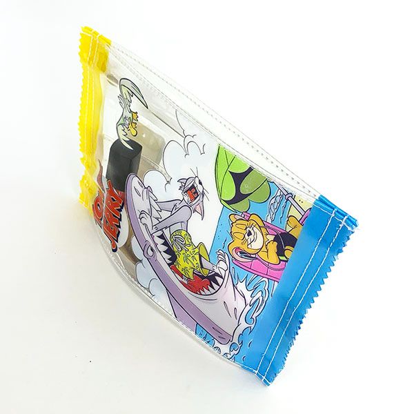 トムとジェリー ポスタープリント PVCポーチ イエロー ポーチ 小物入れ アウトドア 学校 オフィス