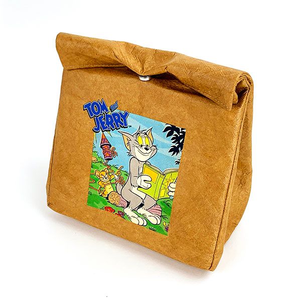トムとジェリー ポスタープリント クラフトバッグ ブルー バッグ ランチ アウトドア 学校 オフィス