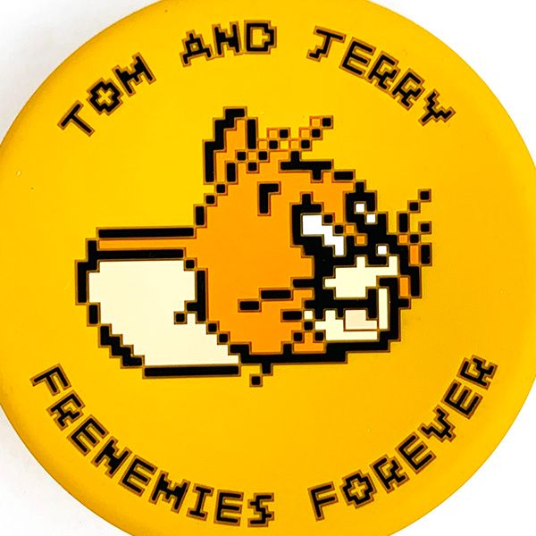 トムとジェリー ジェリー シリコンポーチ ピクセル YE 小物入れ イエロー