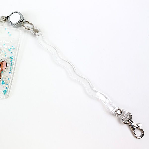 トムとジェリー プクプクグリッターパスケース ホワイト IC・IDカードケース