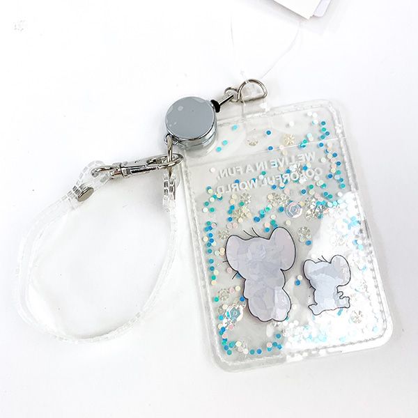 トムとジェリー プクプクグリッターパスケース ホワイト IC・IDカードケース