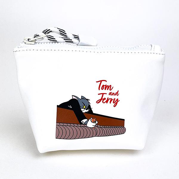 トムとジェリー PianoConcert ミニポーチ ホワイト 小物入れ 小物入れ TOM and JERRY