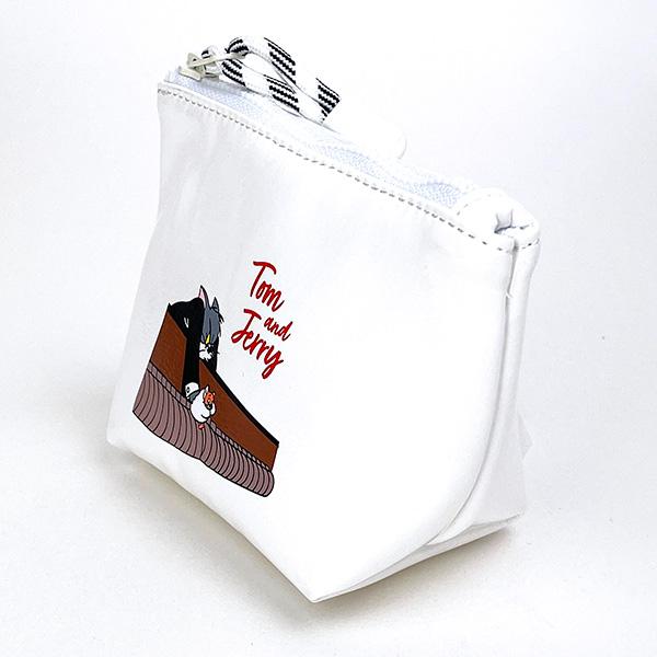 トムとジェリー PianoConcert ミニポーチ ホワイト 小物入れ 小物入れ TOM and JERRY