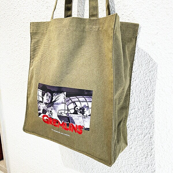 グレムリン ウォッシュキャンバストートバッグ カーキ ACCOMMODE アコモデ