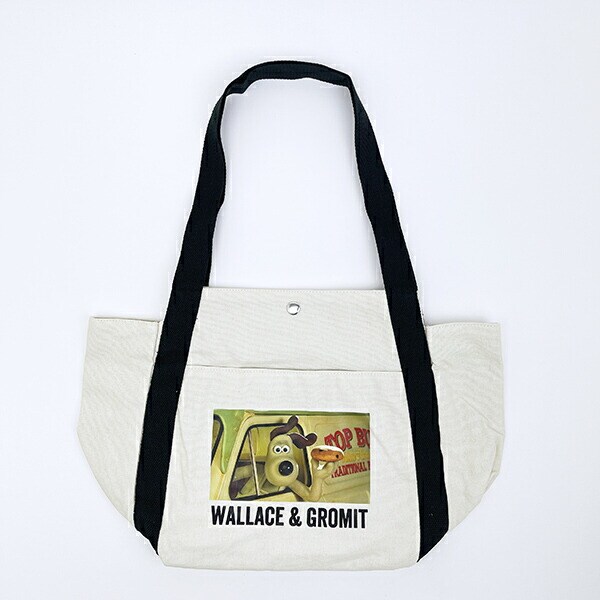 ウォレスとグルミット ラウンドボトムバッグ (ブラック)