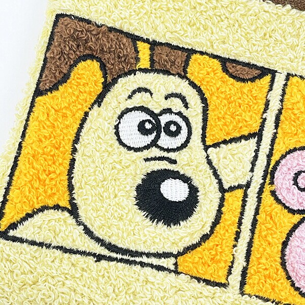 ウォレスとグルミット サガラフラットポーチ (アイボリー)