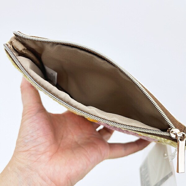 ウォレスとグルミット サガラフラットポーチ (アイボリー)