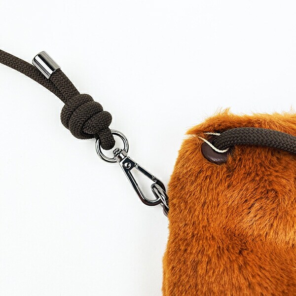 グレムリン ファー巾着ショルダーバッグ ブラウン ACCOMMODE アコモデ