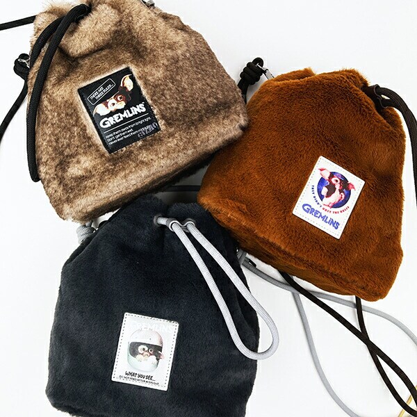 グレムリン ファー巾着ショルダーバッグ ブラウン ACCOMMODE アコモデ