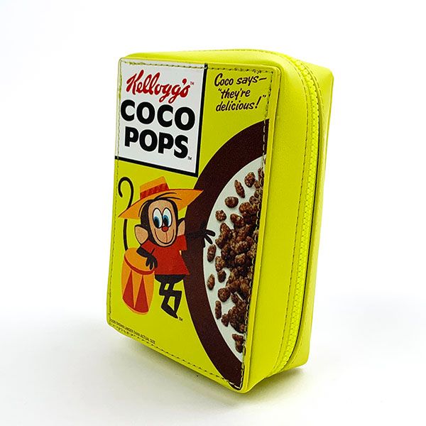 ケロッグ コーンフレークポーチ YE イエロー coco pops メイクポーチ 小物入れ レトロ
