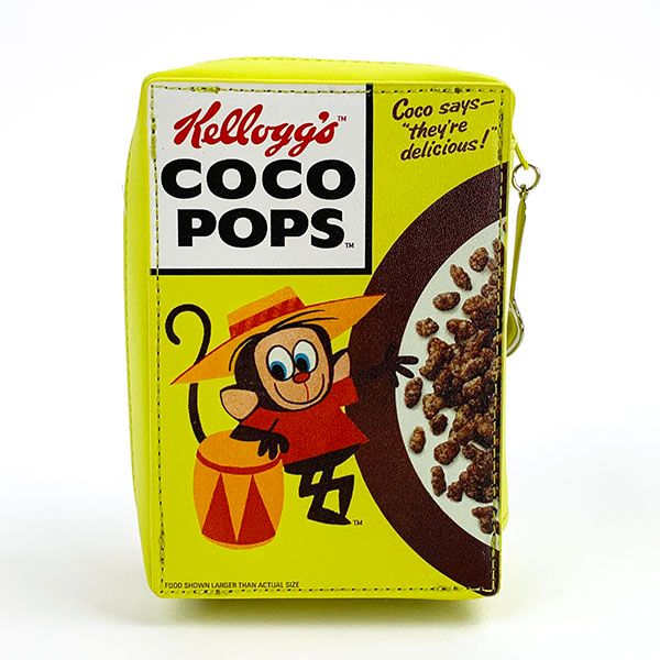 ケロッグ コーンフレークポーチ YE イエロー coco pops メイクポーチ 小物入れ レトロ