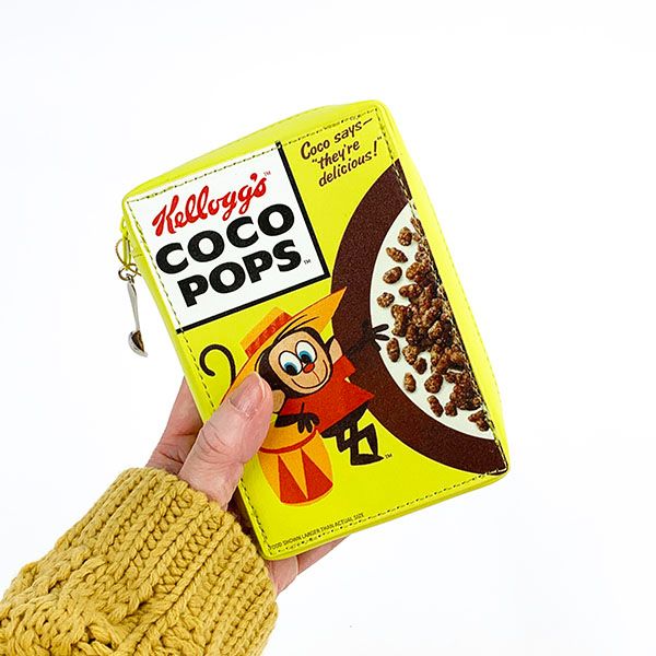 ケロッグ コーンフレークポーチ YE イエロー coco pops メイクポーチ 小物入れ レトロ