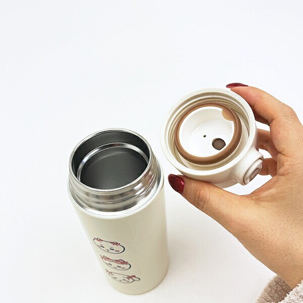 ちいかわ ワンタッチステンレスボトル(350ml) リボン 水筒 ランチ