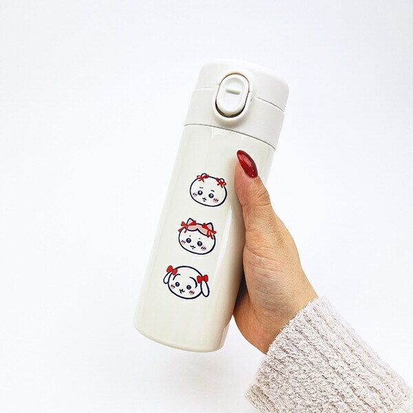 ちいかわ ワンタッチステンレスボトル(350ml) リボン 水筒 ランチ