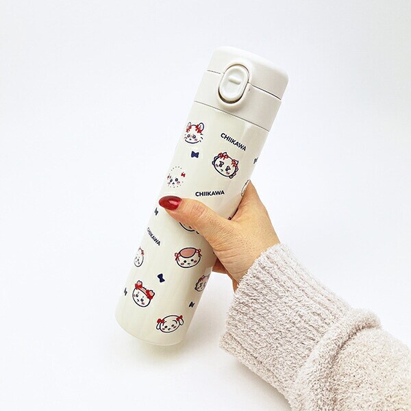 ちいかわ ワンタッチステンレスボトル(500ml) リボン 水筒 ランチ