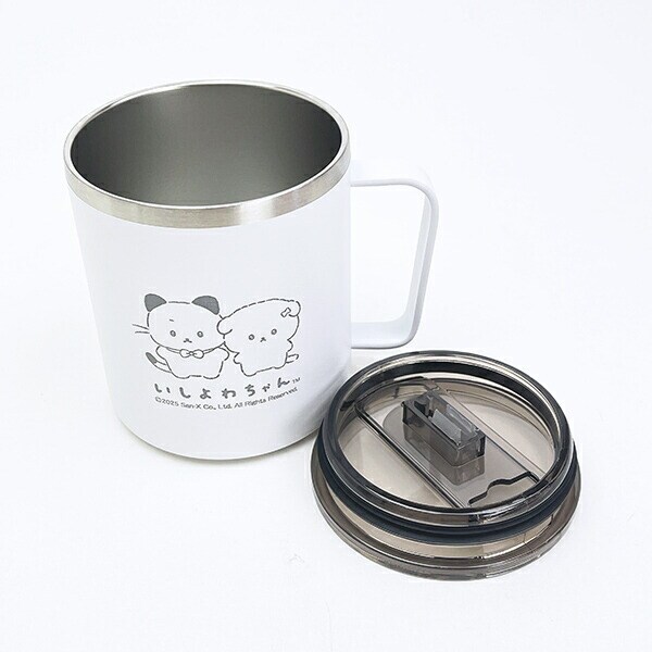 いしよわちゃん 蓋付ステンレスマグ マグカップ 保温保冷